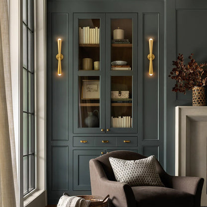 2-Light Up & Down Dual Cone Vanity Light Horn Hourglass LED Wall Sconce