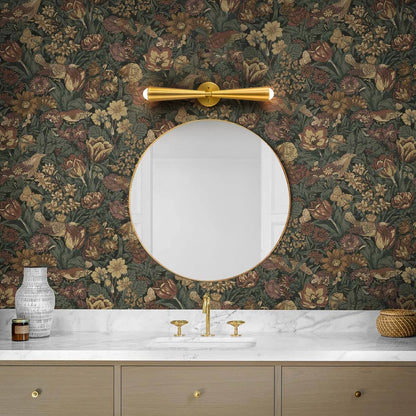 2-Light Up & Down Dual Cone Vanity Light Horn Hourglass LED Wall Sconce