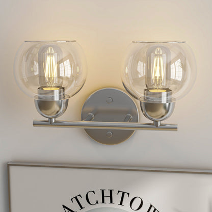 2-Light Vintage Bathroom Vanity Light Fixtures