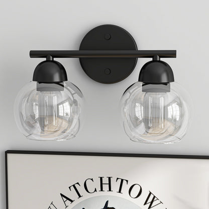 2-Light Vintage Bathroom Vanity Light Fixtures