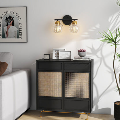 2-Light Vintage Bathroom Vanity Light Fixtures