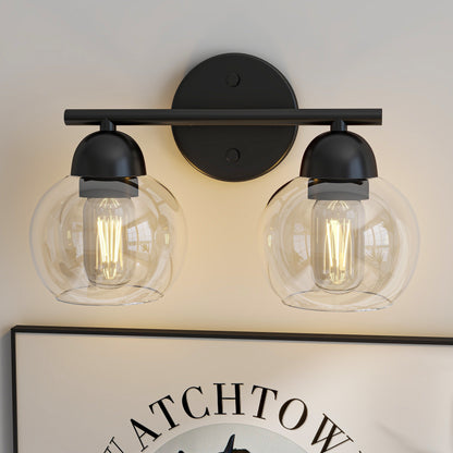2-Light Vintage Bathroom Vanity Light Fixtures
