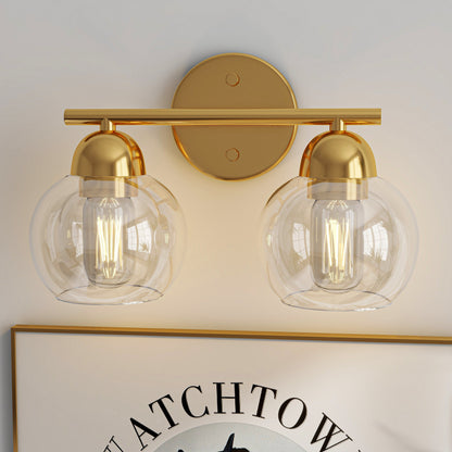 2-Light Vintage Bathroom Vanity Light Fixtures