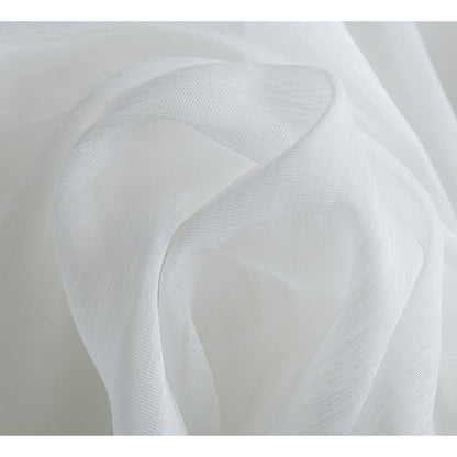 HLC.me 2 Piece Semi Sheer Voile Window Curtain Drapes Grommet Top Panels Bedroom, Living Room - Set of 2 panels