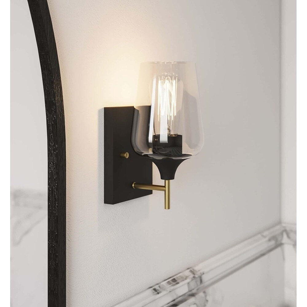 2-set Modern Farmhouse Sconce Glass Wall Lights with UL Certified