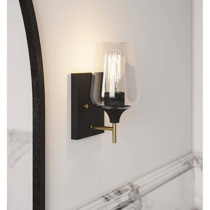 2-set Modern Farmhouse Sconce Glass Wall Lights with UL Certified