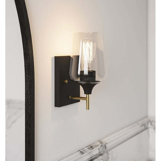 2-set Modern Farmhouse Sconce Glass Wall Lights with UL Certified