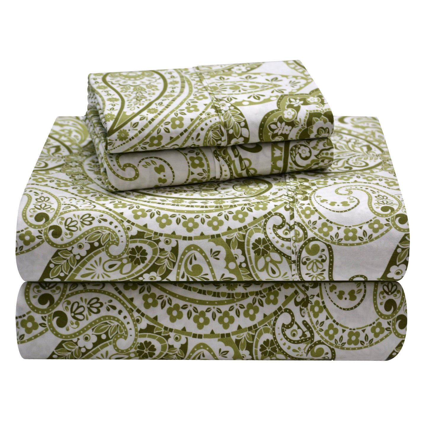 Pointehaven Cotton Boho Paisley Sheet Set