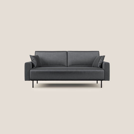Arthur divano moderno in velluto morbido impermeabile T01 antracite