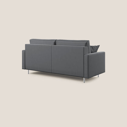 Andromeda divano letto matrimoniale in velluto morbido impermeabile T01 antracite