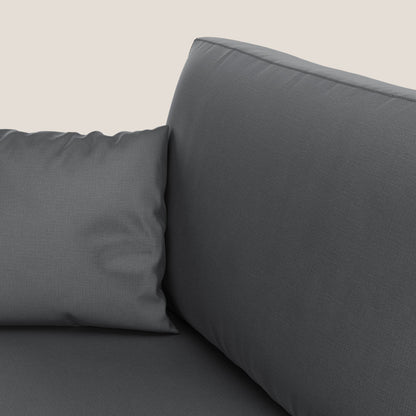 Andromeda divano letto matrimoniale in velluto morbido impermeabile T01 antracite