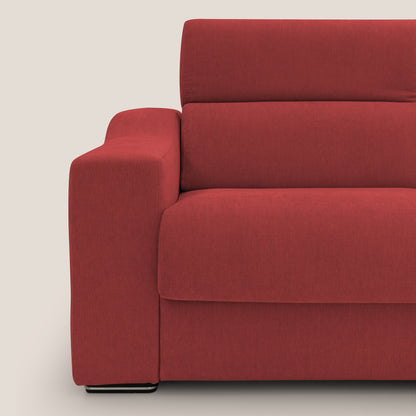 Bomber divano letto matrimoniale con poggiatesta in tessuto impermeabile T14 rosso 