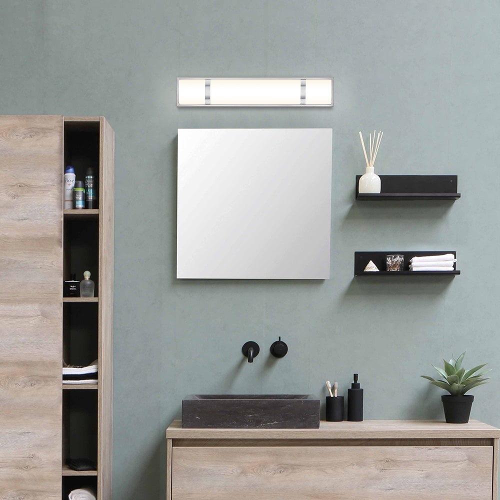 Brushed Nickel Modern/Contemporary LED Vanity Light Bar - 24W