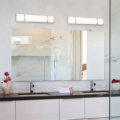 Brushed Nickel Modern/Contemporary LED Vanity Light Bar - 24W