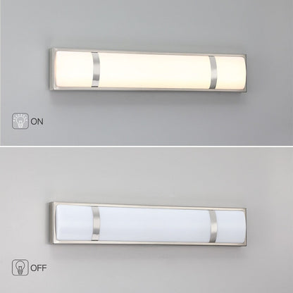 Brushed Nickel Modern/Contemporary LED Vanity Light Bar - 24W