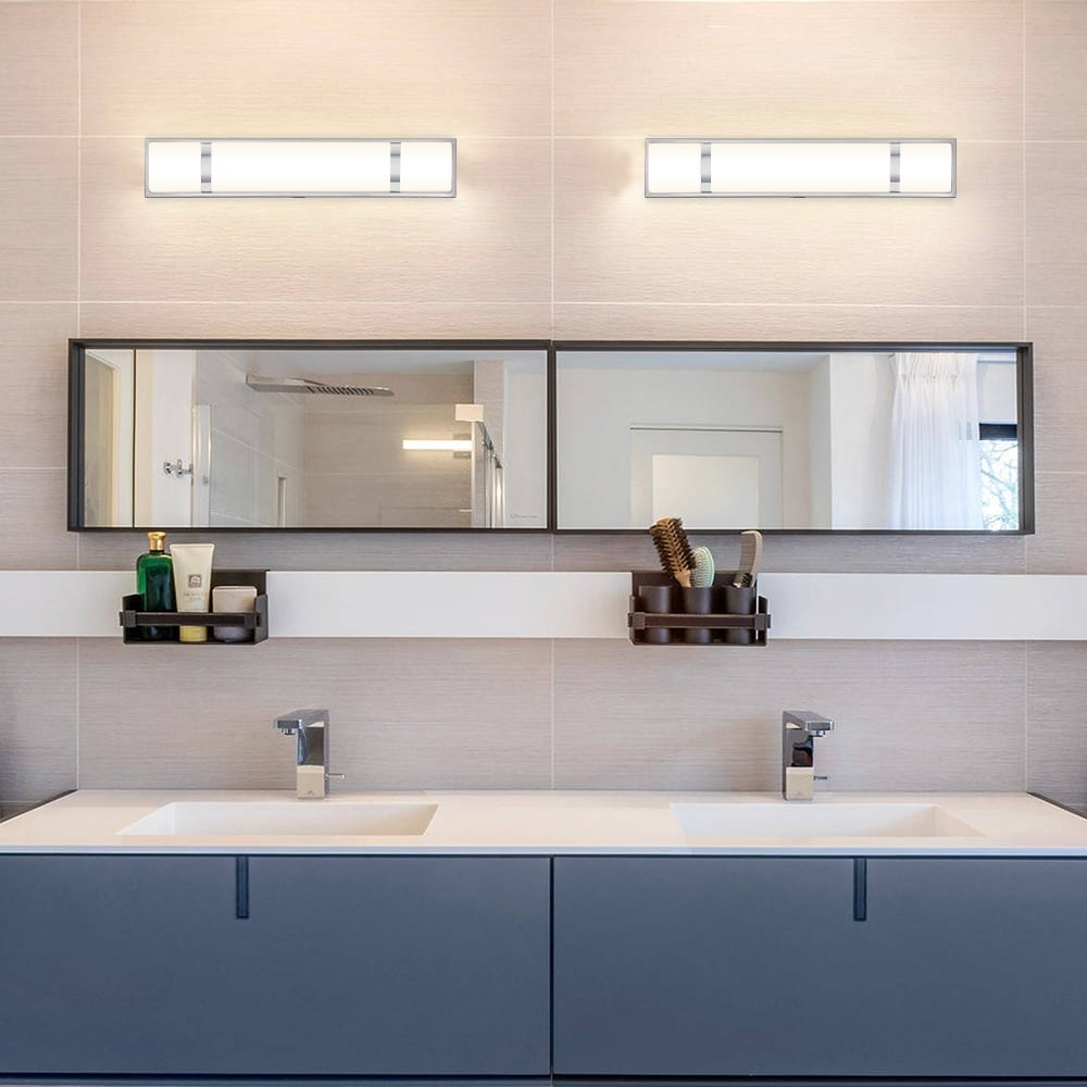 Brushed Nickel Modern/Contemporary LED Vanity Light Bar - 24W