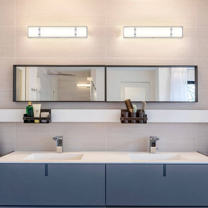 Brushed Nickel Modern/Contemporary LED Vanity Light Bar - 24W