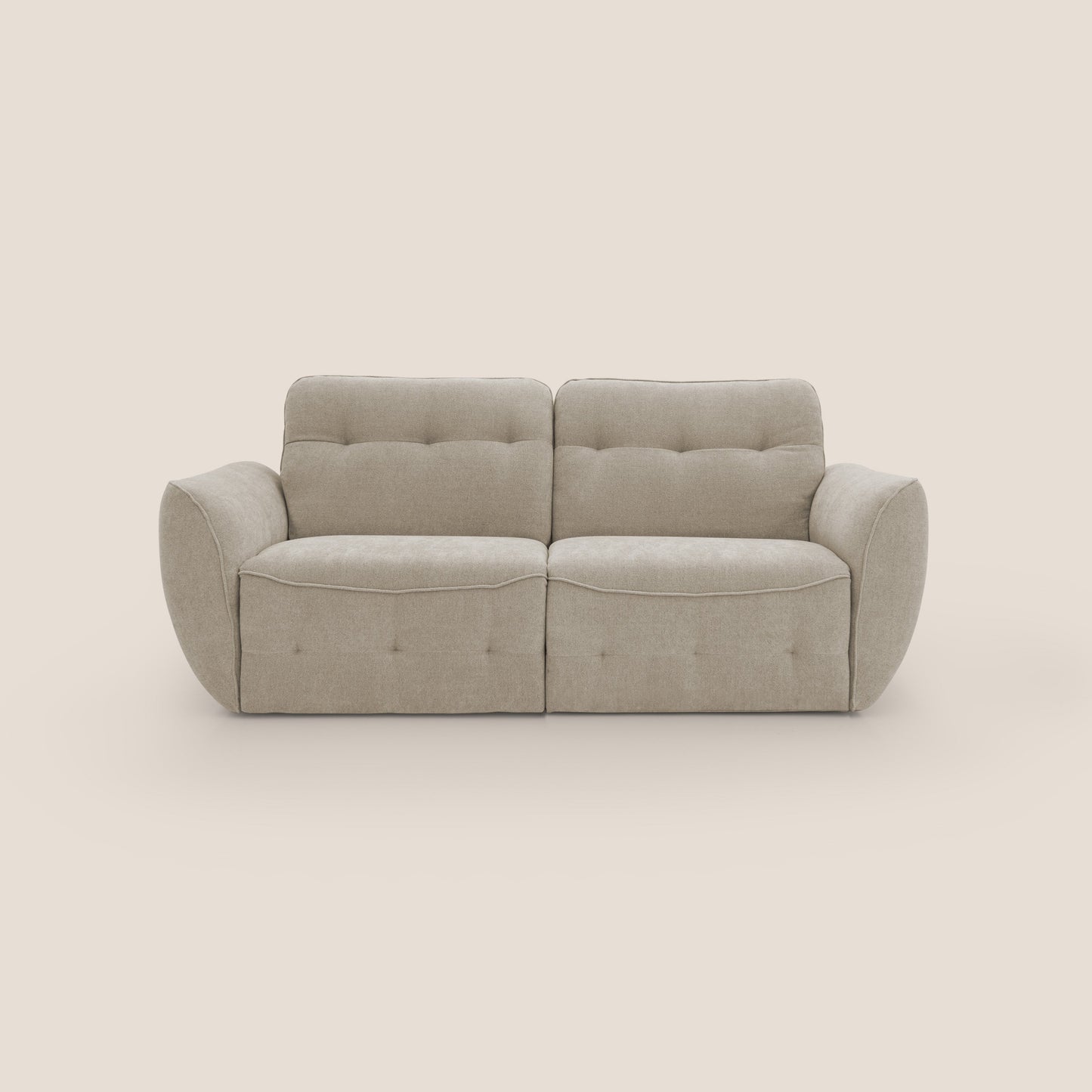 Cerbero divano 2 e 3 posti in morbido bouclé impermeabile T07 beige