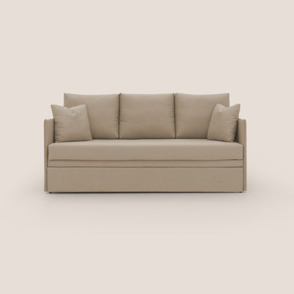 Brera Divano duplex con doppio letto in tessuto simil cotone impermeabile T13 beige