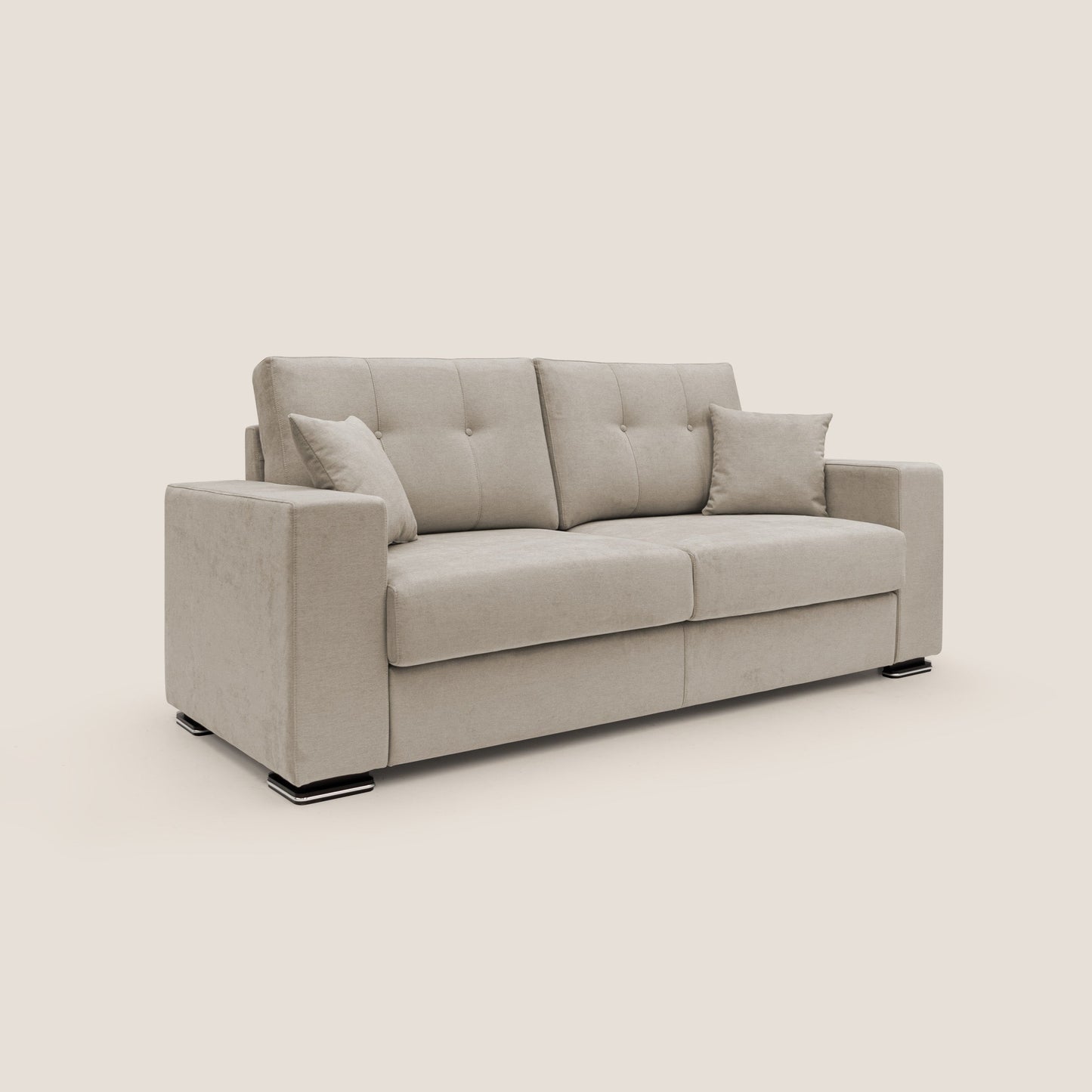 Divano Giove in morbido tessuto impermeabile T02 beige