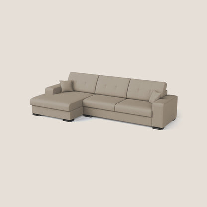 GIOVE Divano angolare Sinistro 293 cm 5 posti in tessuto impermeabile T02 BEIGE