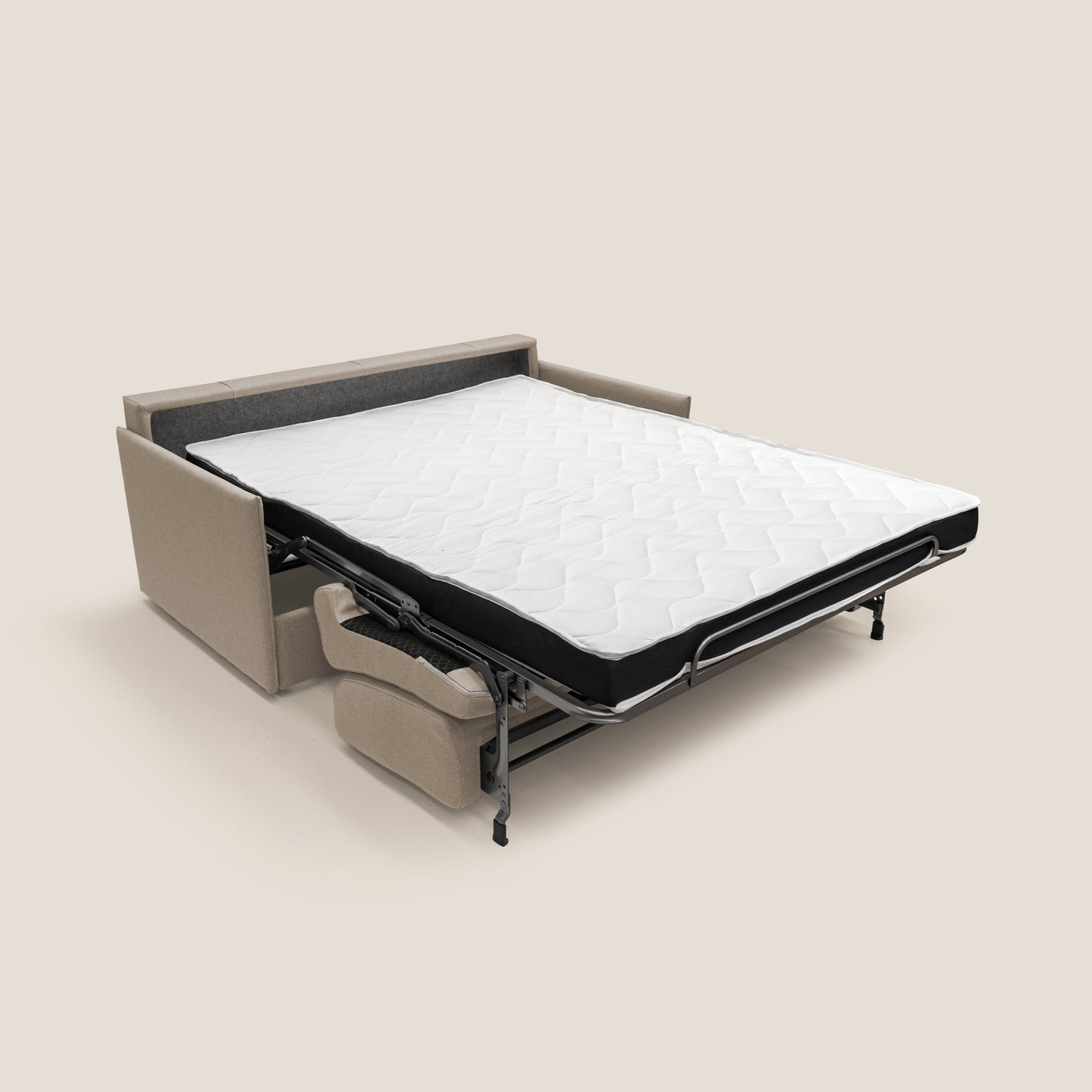 Evans Divano letto matrimoniale in tessuto impermeabile T13 beige