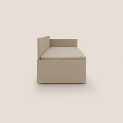 Durini Divano duplex con doppio letto in tessuto simil cotone impermeabile T13 beige 