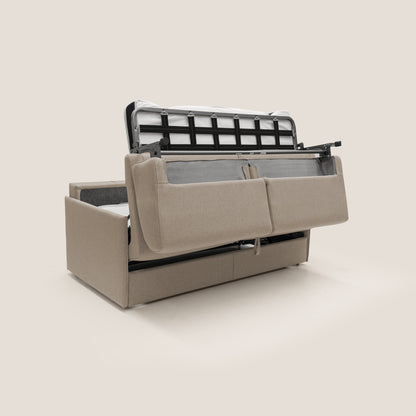 Evans Divano letto matrimoniale in tessuto impermeabile T13 beige