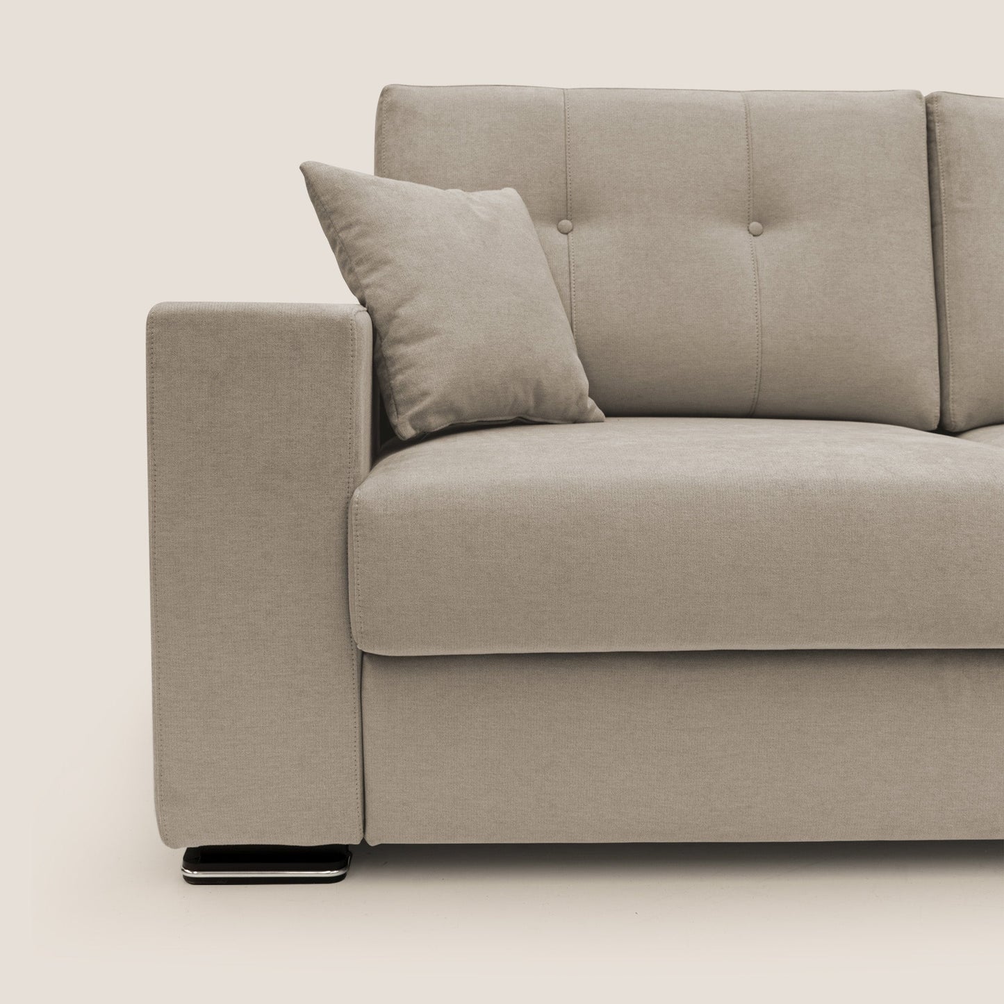 Divano Giove in morbido tessuto impermeabile T02 beige