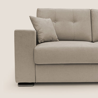 Divano Giove in morbido tessuto impermeabile T02 beige