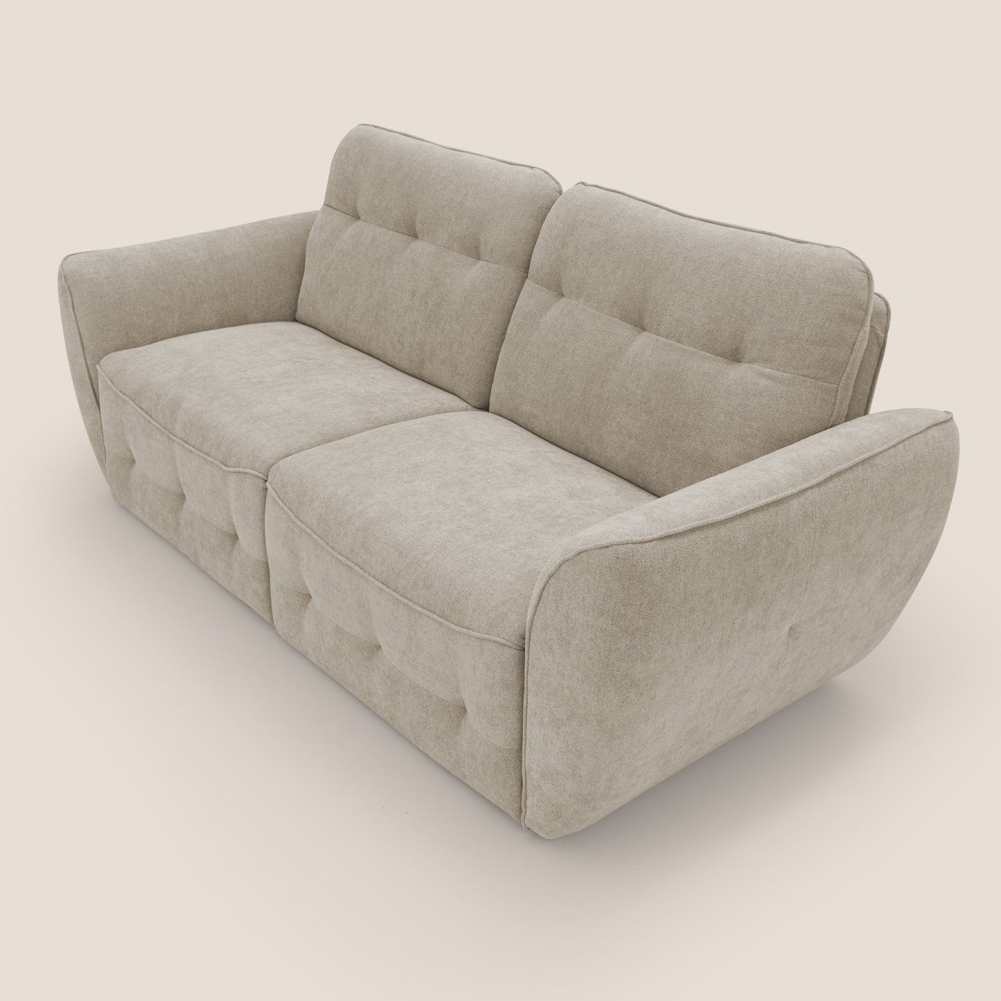 Cerbero divano 2 e 3 posti in morbido bouclé impermeabile T07 beige