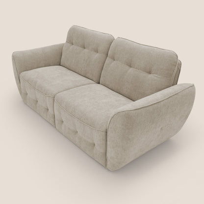 Cerbero divano 2 e 3 posti in morbido bouclé impermeabile T07 beige