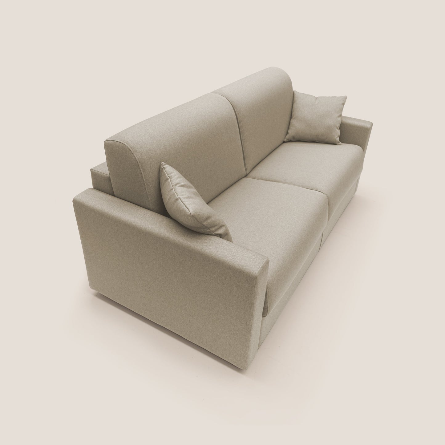 Chris Divano letto matrimoniale in tessuto impermeabile T13 beige