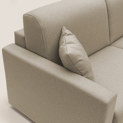 Chris Divano letto matrimoniale in tessuto impermeabile T13 beige