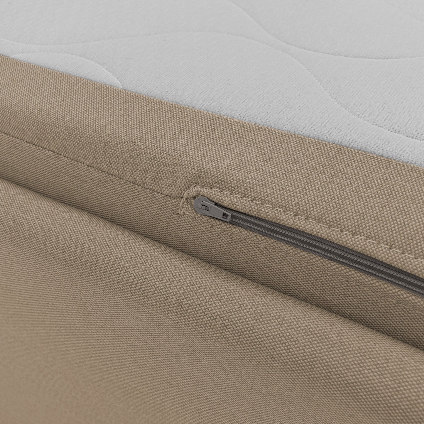 Brera Divano duplex con doppio letto in tessuto simil cotone impermeabile T13 beige