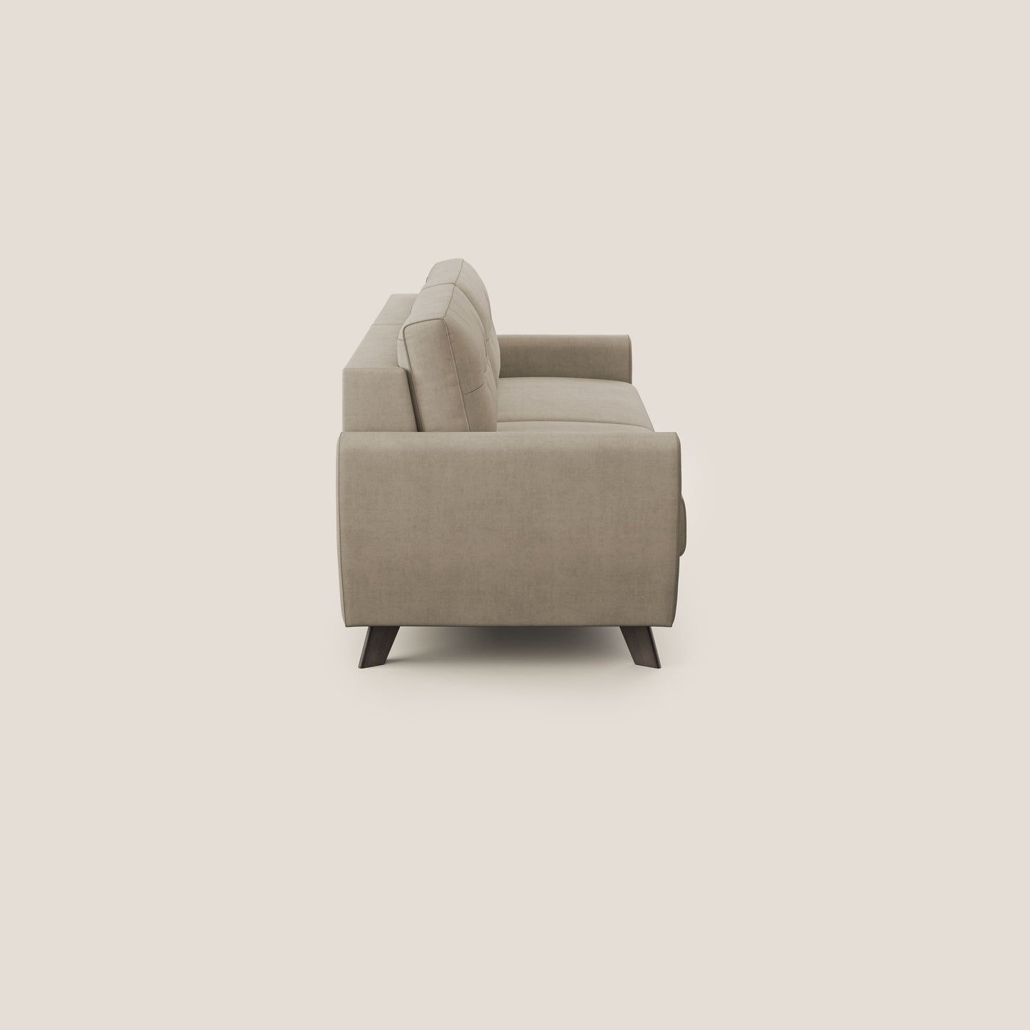 Callisto Divano letto matrimoniale in tessuto morbido impermeabile T02 beige