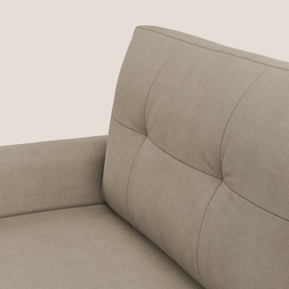 Callisto Divano letto matrimoniale in tessuto morbido impermeabile T02 beige
