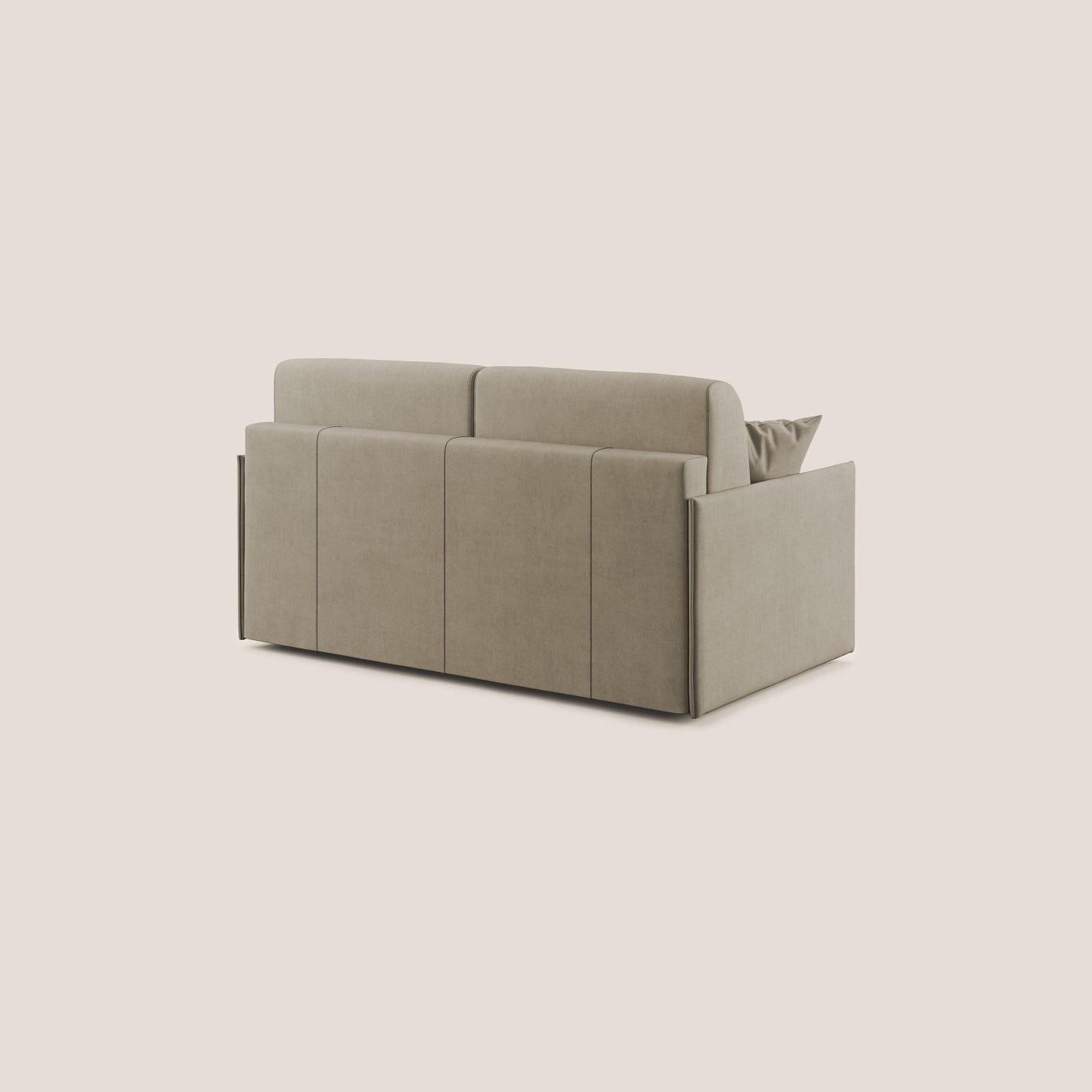 Evans Divano letto in morbido tessuto impermeabile T02 beige