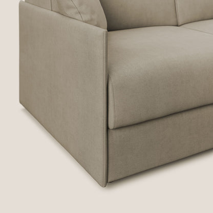 Evans Divano letto in morbido tessuto impermeabile T02 beige