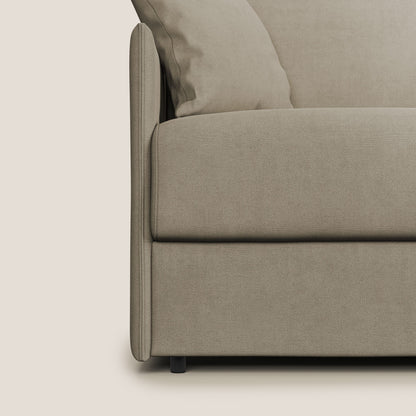 Evans Divano letto in morbido tessuto impermeabile T02 beige
