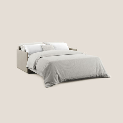 Evans Divano letto in morbido tessuto impermeabile T02 beige