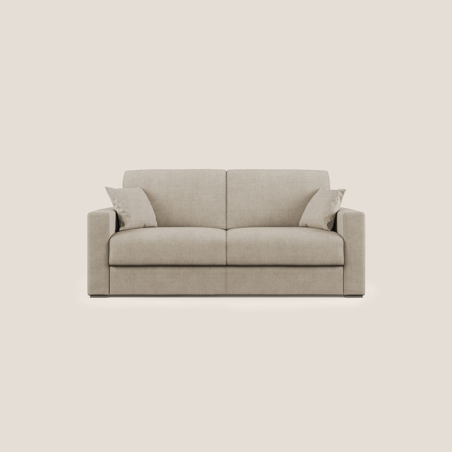 Miglior Divano letto matrimoniale in tessuto impermeabile T02 beige