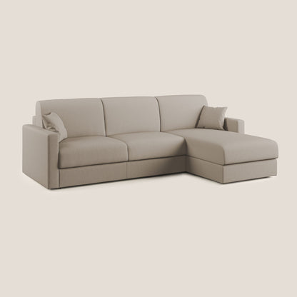 Chris Divano letto angolare 5 posti in tessuto impermeabile T13 beige