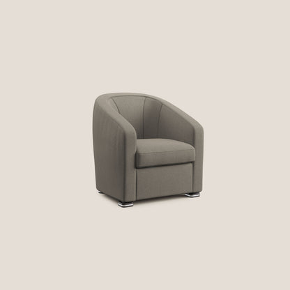 Cloe Poltroncina in tessuto smacchiabile con acqua QuickClean T08 tortora
