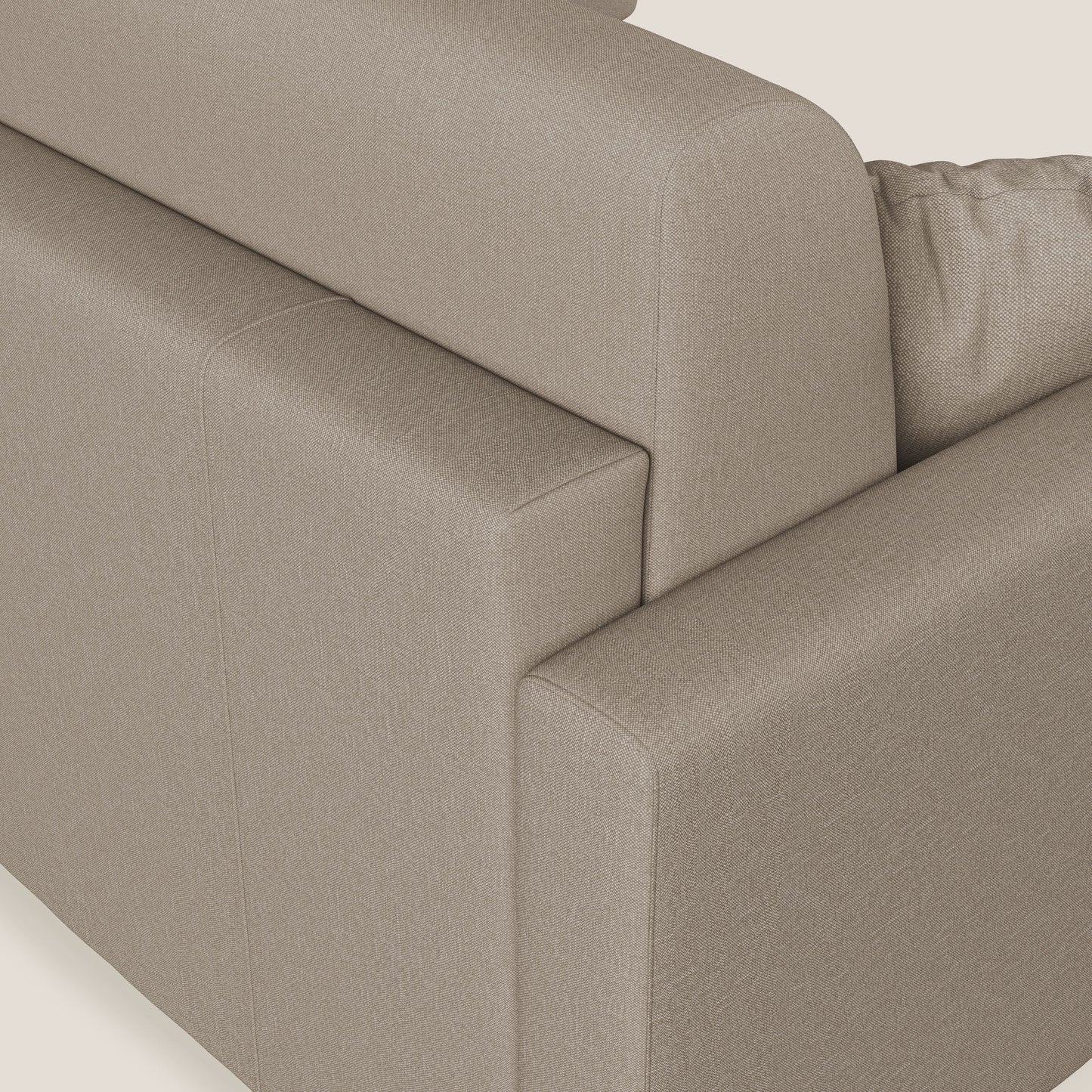 Chris Divano letto angolare 5 posti in tessuto impermeabile T13 beige