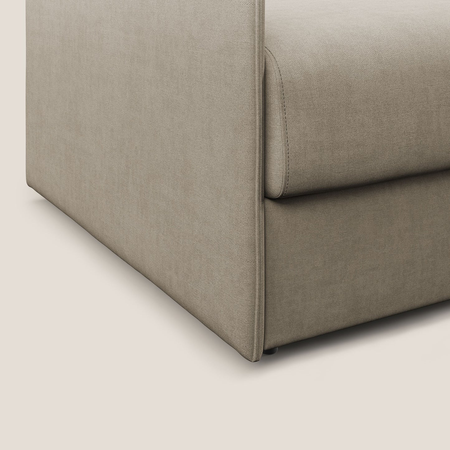 Evans poltrona letto in morbido tessuto impermeabile T02 beige
