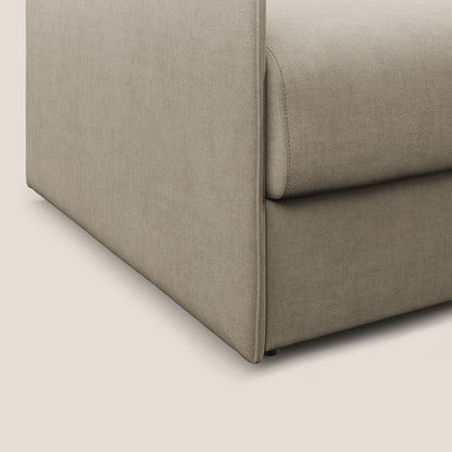 Evans poltrona letto in morbido tessuto impermeabile T02 beige
