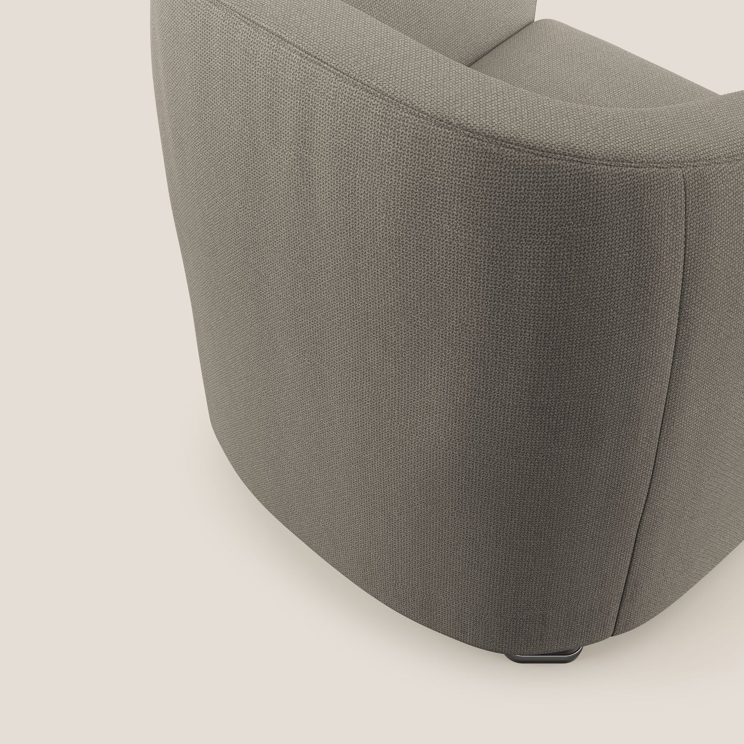 Cloe Poltroncina in tessuto smacchiabile con acqua QuickClean T08 tortora