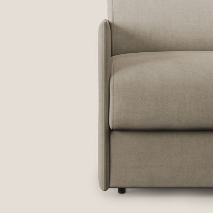Evans poltrona letto in morbido tessuto impermeabile T02 beige