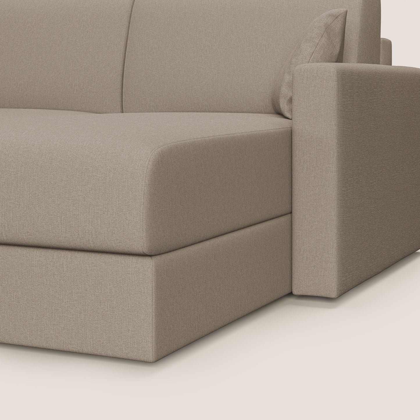 Chris Divano letto angolare 5 posti in tessuto impermeabile T13 beige